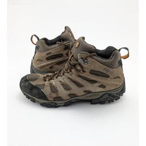 Mens Merrell Moab 3 Brown Leather Vibram Athletic Hiking Shoes J88623W Size 12